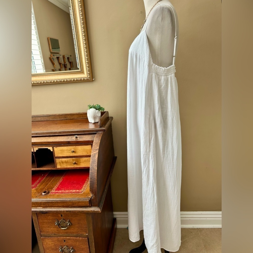 Show Me Your Mumu Oasis Midi Dress White Gauze Size XL - Picture 4 of 12
